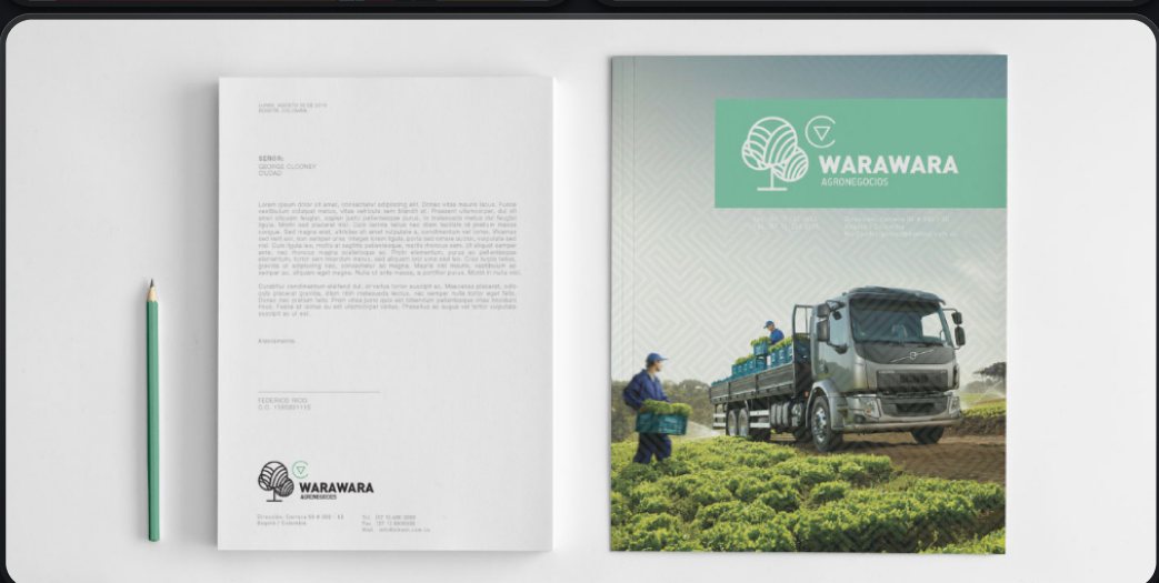 Warawara stationery and brochure